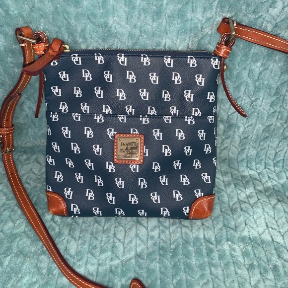 Dooney & Burk Navy Cross Body Bag - Picture 1 of 5